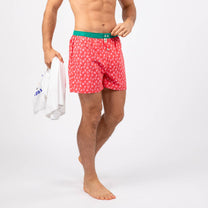 Boxer in cotone biologico con stampa cuori Valentin