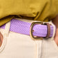 Cintura intrecciata elastica tinta unita da donna viola