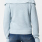 Maglione in maglia con maxi collo a scialle