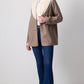 Giacca in feltro con maxi colletto in organza