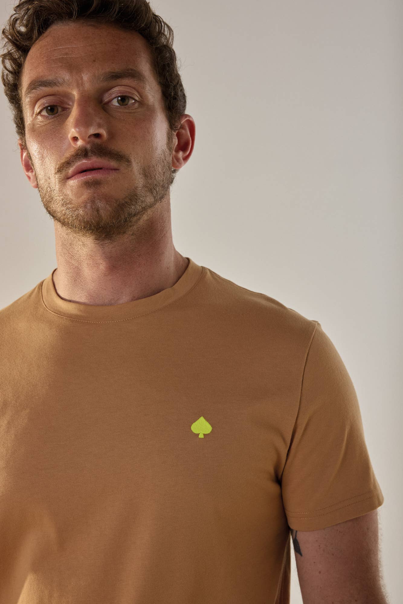 T-shirt Beau Pic in cotone biologico color rame