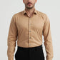 Camicia aderente in lyocell color oro