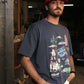 T-shirt oversize Costa da Morte con stampa