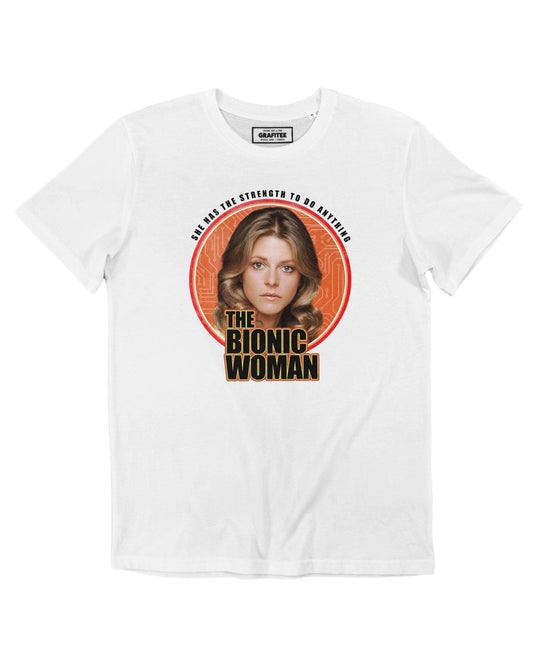 T-shirt unisex in cotone bio con stampa vintage anni ’70