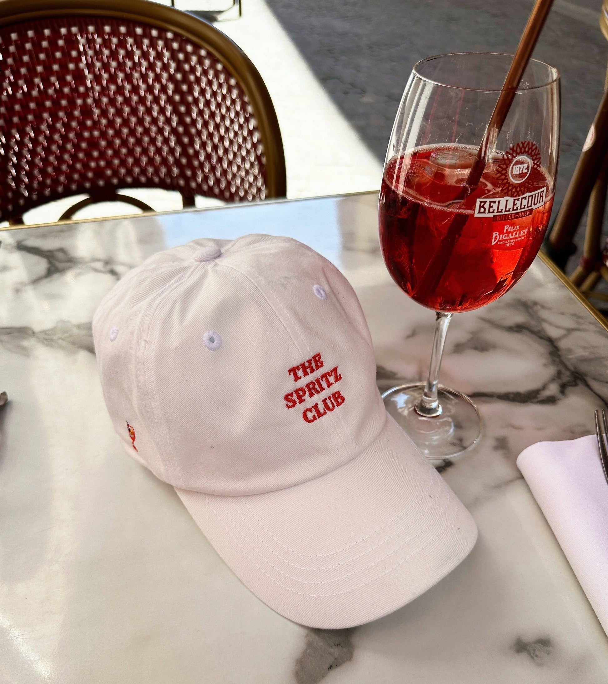Cappellino dad hat The Spritz Club in cotone con ricamo