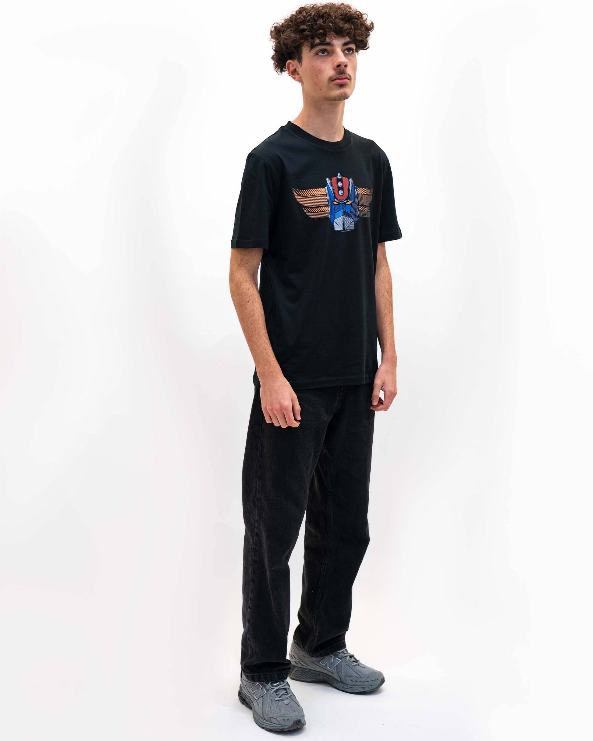 T-shirt uomo con stampa robot Goldorak