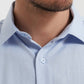 Camicia azzurra trapuntata slim fit