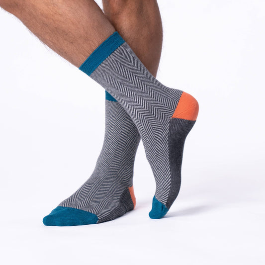Calzini in cotone pettinato motivo chevron Mirage