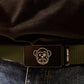 Cintura regolabile unisex in nylon verde oliva