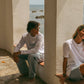 T-shirt a maniche lunghe “Oui” in cotone biologico