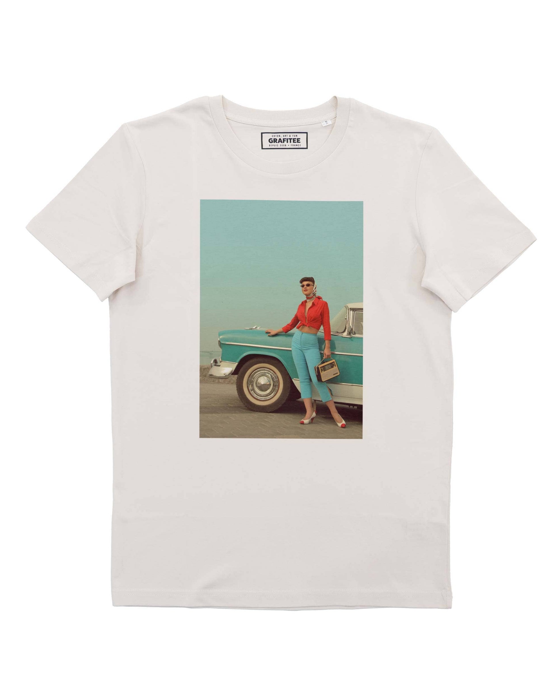 T-shirt donna Cadillac con foto vintage anni ’50