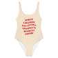 Costume intero estivo con stampa “Spritz & Dolce Vita”