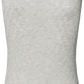 Top senza maniche Alberte in misto seta grigio chiaro mélange