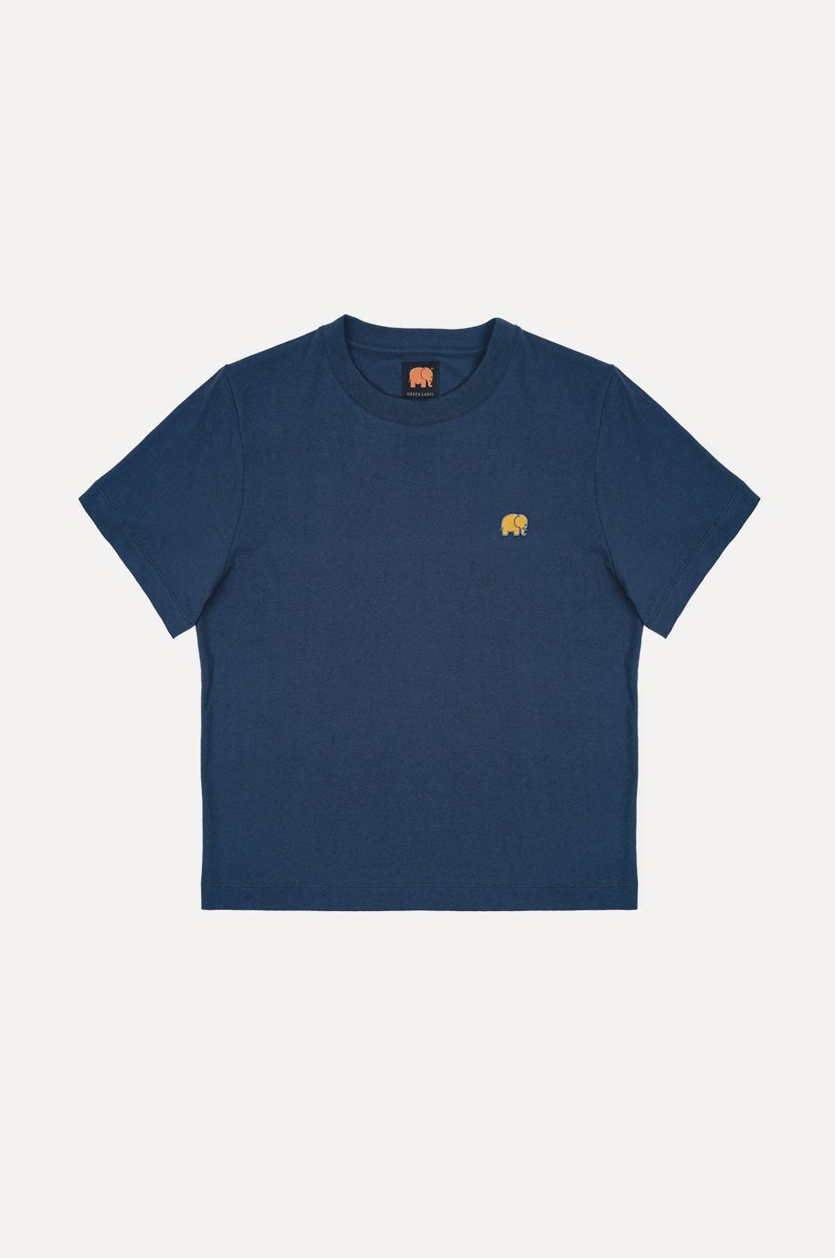 T-shirt Donna in Cotone Biologico Essential Blu