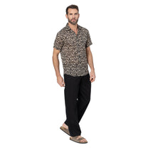 Camicia estiva a maniche corte in cotone voile