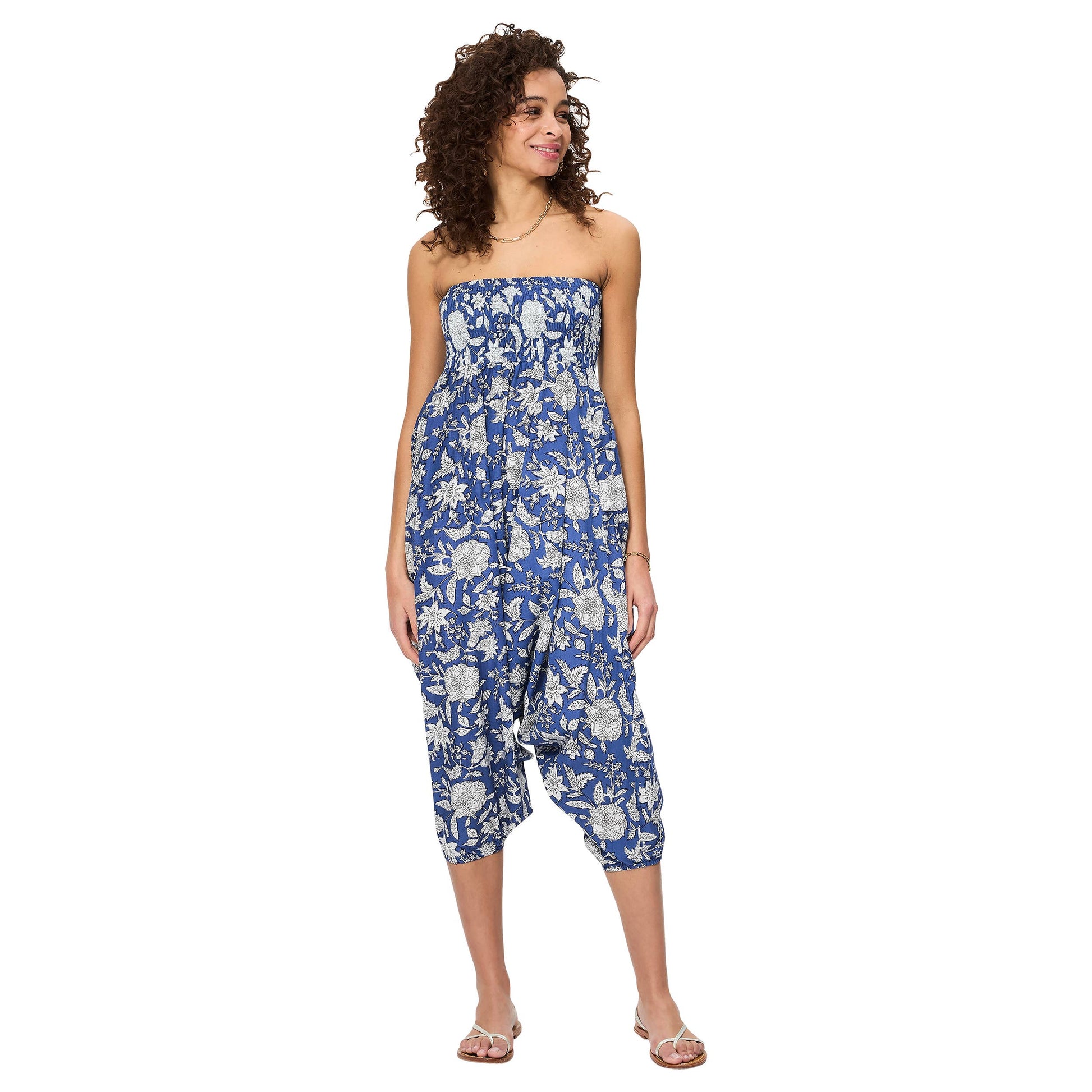 Pantaloni harem sarouel estivi 3 in 1 in cotone