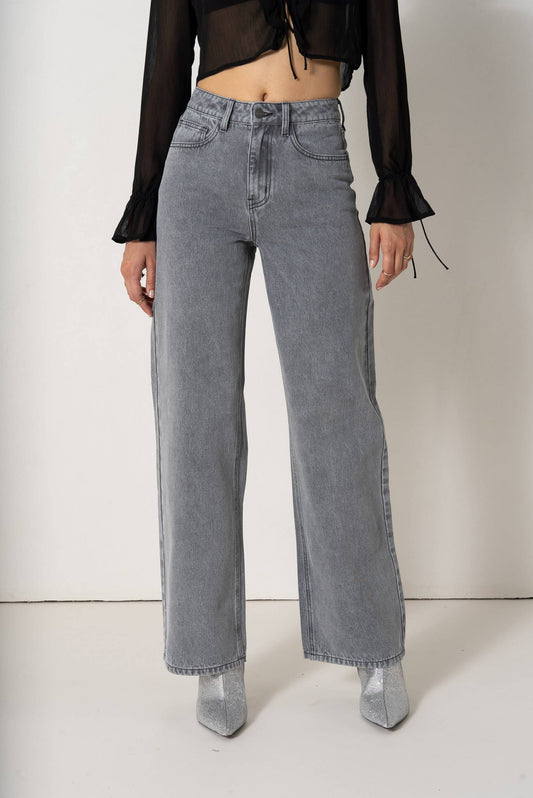 Jeans a Vita Alta Wide Leg Celestin