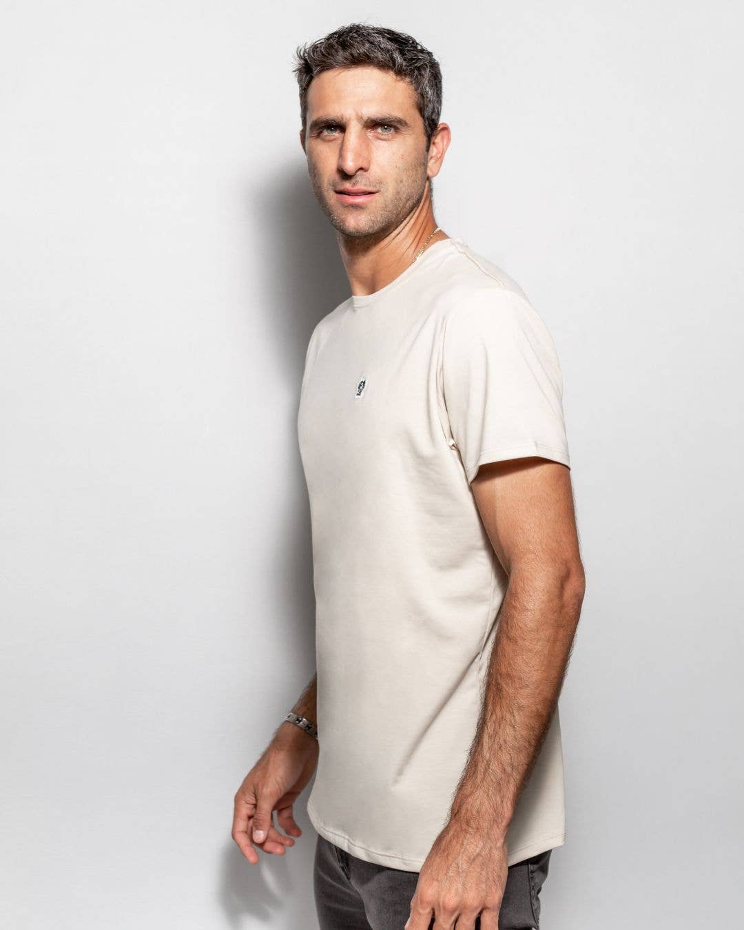 T-shirt antimacchia avorio