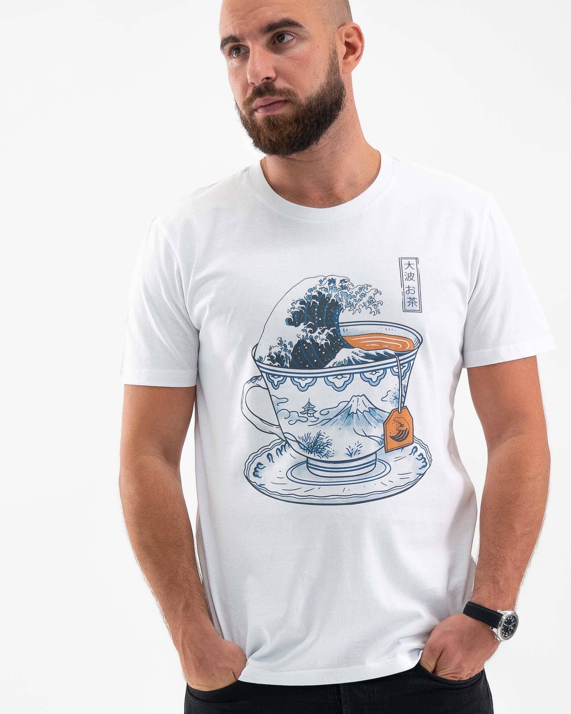 T-shirt vintage giapponese Kanagawa Tea