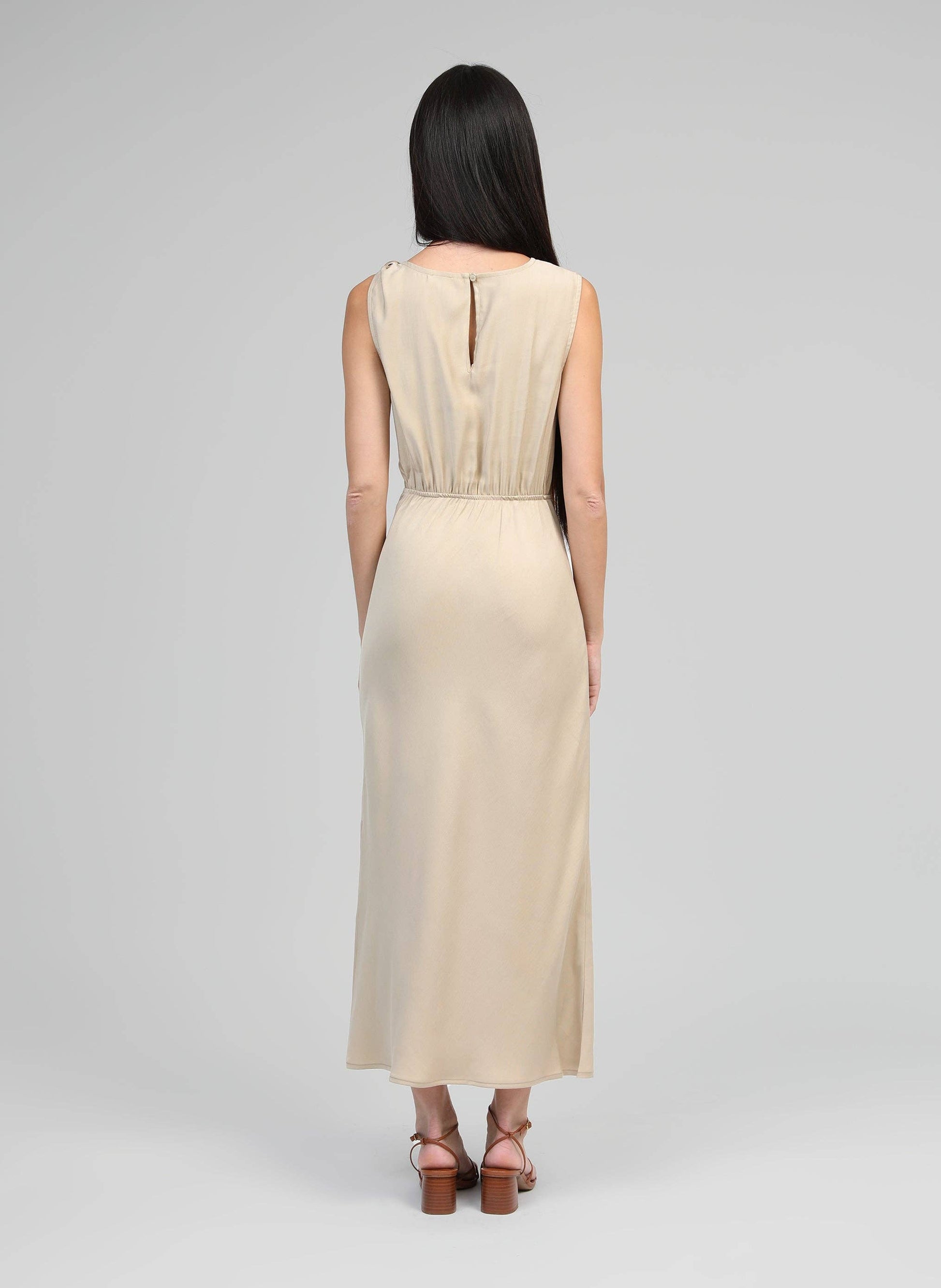 Abito midi Mirka beige