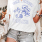 T-shirt oversize grafica “Girl Dinner”