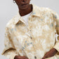 Giacca in cotone tie-dye