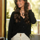 Cardigan in maglia con scollo a V e bottoni
