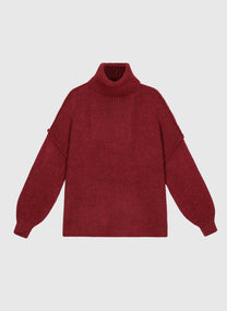 Maglione oversize a collo alto Malaga