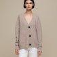 Cardigan in maglia donna con scollo a V