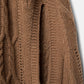 Poncho in maglia strutturata con collo alto