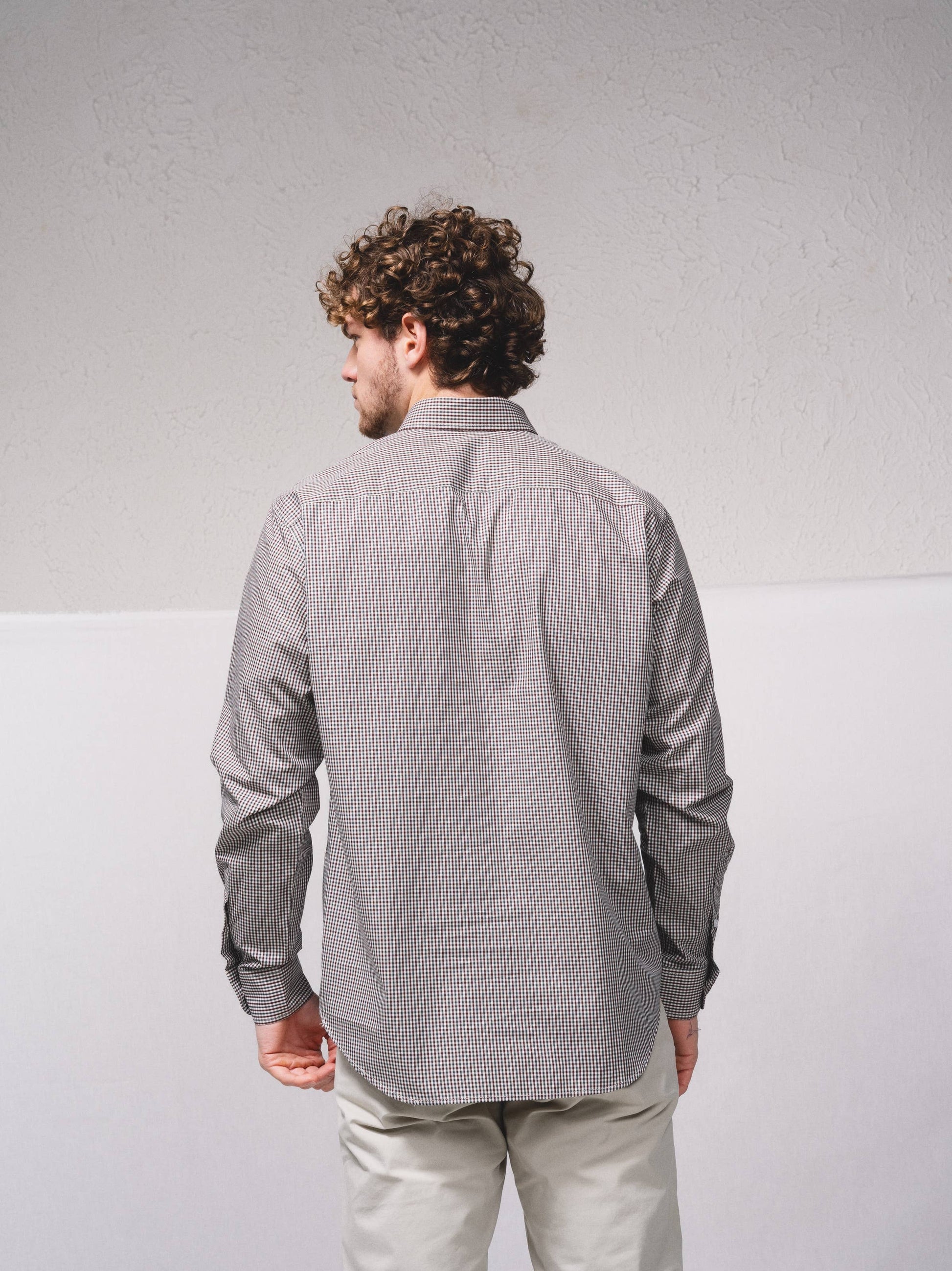 Camicia classica a quadretti in cotone