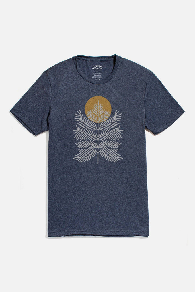 T-shirt uomo Peace in Plants blu marino