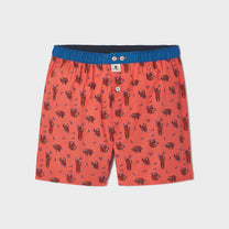 Boxer uomo in cotone biologico con stampa bradipo