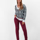 Pantaloni basic in twill elasticizzato