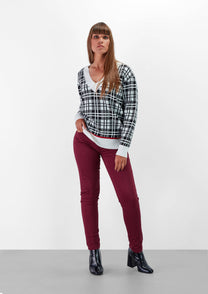 Pantaloni basic in twill elasticizzato