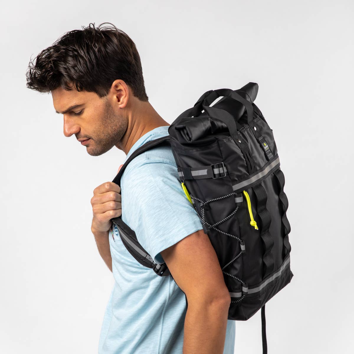 Zaino impermeabile roll-top nero