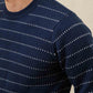 Maglione Orson a righe puntinate blu navy