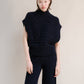 Tunica maxi a trecce in misto cashmere