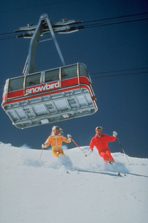 T-shirt Ski Retro in Cotone Biologico
