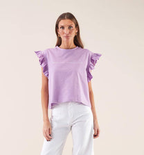 T-shirt We Are Instantes con maniche a volant