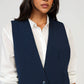 Gilet sartoriale blu navy Zalia