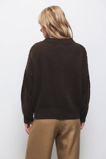 Maglione strutturato in maglia con girocollo