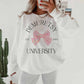 Felpa oversize grafica Demuretsy University