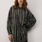 Camicia in raso a righe