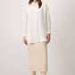 Camicia oversize ecrù a vestibilità comoda