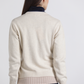 Maglione in lana e cashmere con logo ricamato