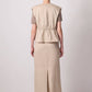 Gilet arricciato con coulisse
