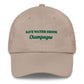 Cappellino da baseball in cotone ricamato "Save Water Drink Champagne"