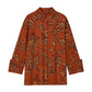 Camicia lunga in raso fantasia floreale