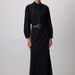 Set camicia e gonna lunga con cintura testurizzata